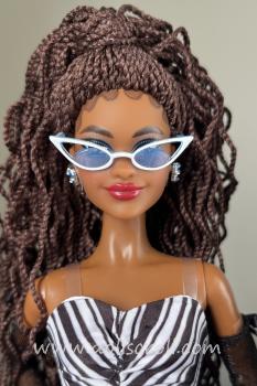 Mattel - Barbie - Blue Sapphire 65th Anniversary - African American - кукла